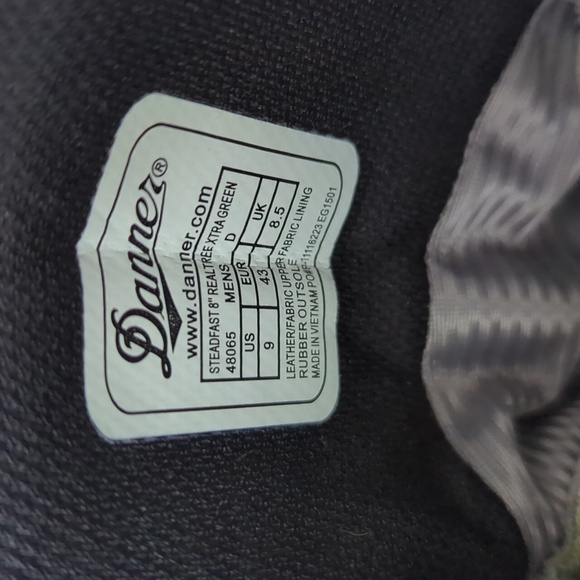 Danner dry mens 9  steadfast 8" realtree extra green camo EUC waterproof - Picture 4 of 8